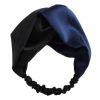 Black Navy Blue Color Matching Headband Knotted Wide Hairband Hair Ribbon Hair Accessories Hair Wrap