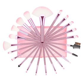 22pcs pink brushes set with bag