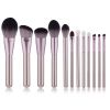 12Pcs Makeup Brushes Face Lip Eyebrows powder brush+Professional makeup Bag