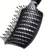 Curved Vented Styling Hair Brushes with Detangling Pins, Professional Paddle Detangler Hairbrush for All Hair Types For Women, Men, Wet And Dry Hair B