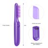 Electric Detangling Brush - Wet and dry hair comb with anti-tangle rotation