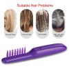 Electric Detangling Brush - Wet and dry hair comb with anti-tangle rotation