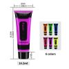 UV Glow Blacklight Face and Body Paint,0.48 oz, Set of 6 Tubes, 6 Colors Halloween Makeup