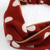 Red Retro Polka Dot Headband Criss Cross Wide Hairband Hair Ribbon Hair Accessories Hair Wrap