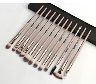 12 makeup brushes set (Option: Color)