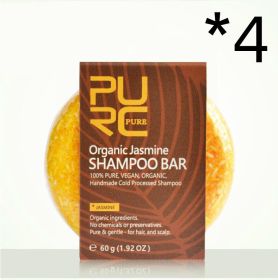 Purc Hand-Extracted Soap, Anti-Dandruff, Oil-Control Nourishing Handmade Soap, Spot Fleece-Flower Root And Ginger Shampoo Soap (Option: Ginger fragrance-4PCS)