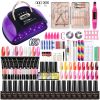 Nail Set Gel Nail Polish Set With UV LED Lamp Dryer Semi Permanent Gel Varnish Set Professional Nail Art Tools Kit Manicure Set