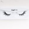 1Pair Mink Half Lashes Soft Thick Eye End Lengthening Faux Eyelashes Natural Long Handmade Eyelash Cross Curl 3D Lash For Makeup