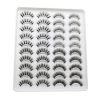 20 Pairs Mink Lashes Natural False Eyelashes Dramatic Volume Fake Lashes Soft Thick Long Eyelashes Wispy Makeup Extension 2022