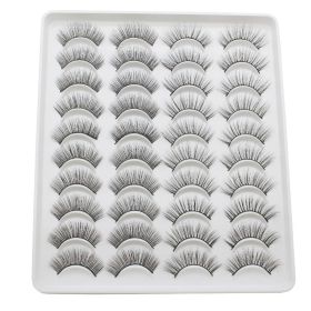 20 Pairs Mink Lashes Natural False Eyelashes Dramatic Volume Fake Lashes Soft Thick Long Eyelashes Wispy Makeup Extension 2022 (Color: YP203)