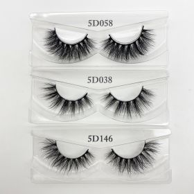 Wholesale 20/30/40/50Pairs Eyelashes 3D Mink Lashes Handmade Fluffy Dramatic Lashes Cruelty Free False Eyelashes Makeup Lashes (Color: 058 038 146, size: 100 pairs)