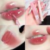 Crystal Glossy Lip Glaze Mirror Cute Bear Lip Gloss Waterproof Transparent Nude Liquid Lipstick Lip Girls Makeup Korean Makeup