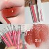 Crystal Glossy Lip Glaze Mirror Cute Bear Lip Gloss Waterproof Transparent Nude Liquid Lipstick Lip Girls Makeup Korean Makeup