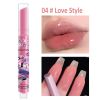 Jelly Mirror Lipstick Makeup Love Shape Waterproof Non-stick Cup Solid Lip Gloss Clear Long Lasting Moisturizing Lipstick Pen