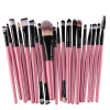 20Pcs Makeup Brushes Set Professional Plastic Handle Soft Synthetic Hair Powder Foundation Eyeshadow Make Up Brushes Cosmetics