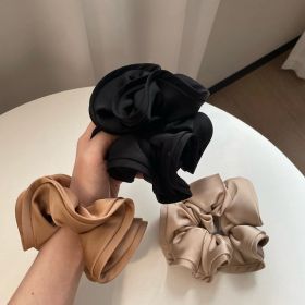 1/2/3pc Silk Oversized Scrunchies Women Elastic Hair Bands Ponytail Holder Rubber Band Elegant Satin Hair Rope Hair Accessory (Color: 3pcs Set)