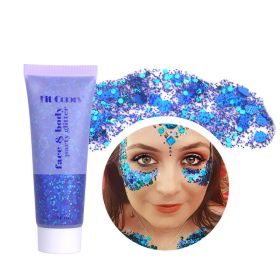 Body Glitter Gel 50 ml, Glitter Sequins Shimmer Liquid Eyeshadow (Color: Color 3)