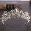 Women's Baroque Crown Crystal Bridal Headdress