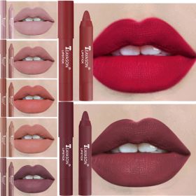 12 Colors Velvet Matte Waterproof Long Lasting Lipsticks (Color: 12)