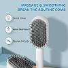 Self Cleaning Hair Brush For Women Massage Scalp Promote Blood Circulation Anti Hair Loss 3D Hair Growth Comb Hairbrush Self-Cleaning Hair Brush   3D