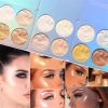 Highlighter Palette Illuminator Powder Palette White Highlighter Baked Waterproof Long Lasting Brilliant Lighten Skin Makeup Palette