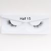 1Pair Mink Half Lashes Soft Thick Eye End Lengthening Faux Eyelashes Natural Long Handmade Eyelash Cross Curl 3D Lash For Makeup