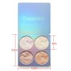 Highlighter Palette Illuminator Powder Palette White Highlighter Baked Waterproof Long Lasting Brilliant Lighten Skin Makeup Palette