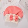 2 Pcs Microfiber Hair Towel Cap; Soft Absorbent Quick Drying Cap for Curly Thick Hair