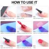 Nail Kit 8ml Gel Nail Polish with 6/54W UV LED Nail Lamp Semi-Permanent UV Varnish Soaked Gel Nail Polish Nail Starter Kit