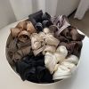 1/2/3pc Silk Oversized Scrunchies Women Elastic Hair Bands Ponytail Holder Rubber Band Elegant Satin Hair Rope Hair Accessory